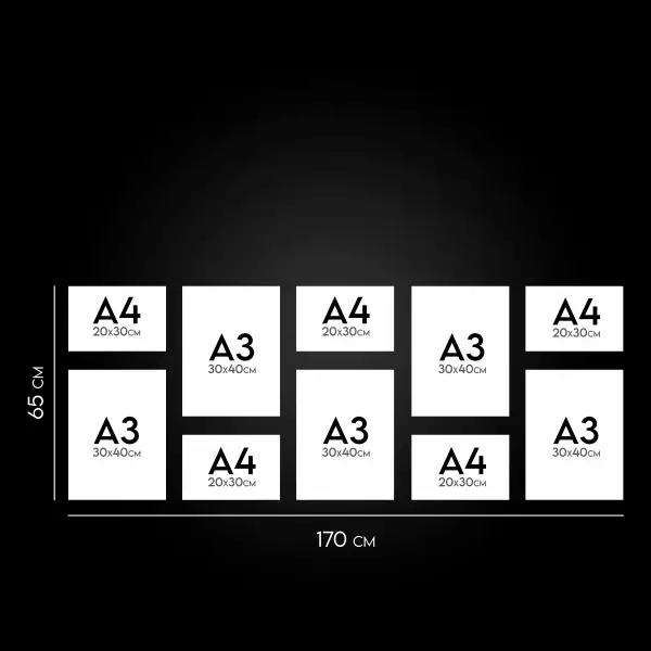 5x A4 and 5x A3 Canvas Combo - Image 2
