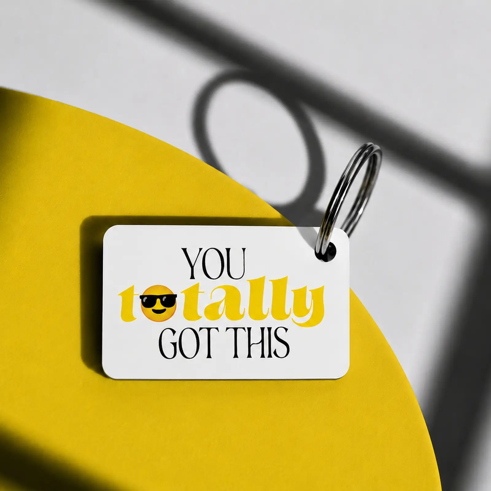 Wooden Rectangle Photo Keyring